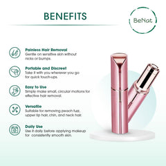 The Effortless Beauty Kit (Facial Hair Remover, Eyebrow Trimmer & Electric Eye Lash Curler)
