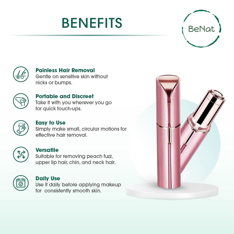The Effortless Beauty Kit (Facial Hair Remover, Eyebrow Trimmer & Electric Eye Lash Curler)