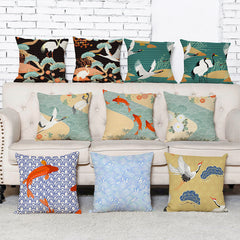 Japanese Style Cotton Linen Pillows