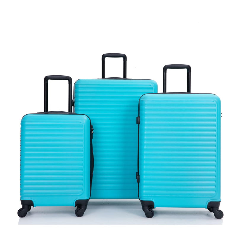 Travelhouse Suitcase Hardshell 3 Piece Luggage SetLightweight Hardside Travel Suitcase set with Spinner WheelTSA Lock