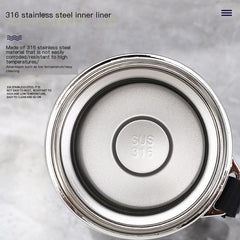 Stainless Steel Insulated Tea Cup 1000ml for Outdoors