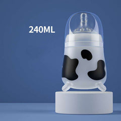 Silicone Baby Feeding Bottle for Newborns, Anti-Choking