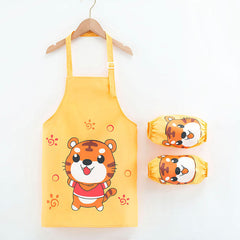 Waterproof Kids Apron for Painting and Eating