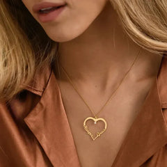 Stainless Steel Personalized Name Customized Heart Necklace (Best Seller)