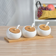Ceramic Spice Container Set - Creative Golf Design