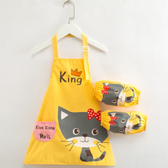 Waterproof Kids Apron for Painting and Eating