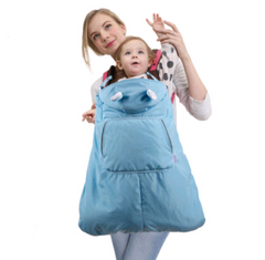 Infant Waist Carrier with Waterproof Windbreaker for All Seasons
