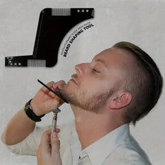 Men's Beard Shaping Template Guide Tool for Perfect Lines