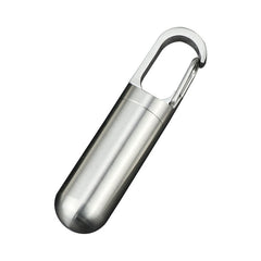 Stainless Steel Portable Sealed Pillbox with Waterproof Design