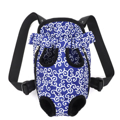 Breathable Portable Canvas Pet Chest Backpack