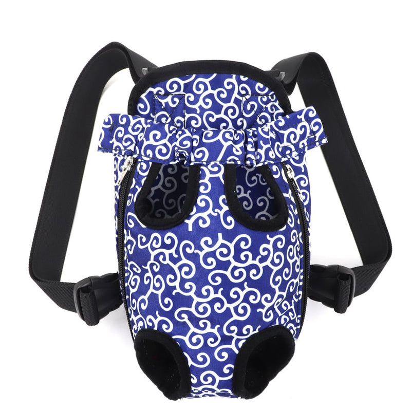 Breathable Portable Canvas Pet Chest Backpack