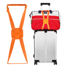 VVILL Bag Bungee Luggage Straps Suitcase Adjustable Belt - Lightweight and Durable Travel Bag Accessories (Orange)