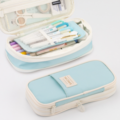 Upgraded Macaron Color Student File Box & Pencil Case
