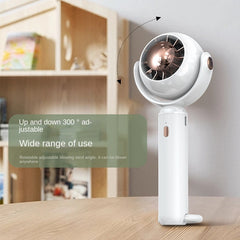 Mini Portable USB Rechargeable Handheld Fan with Base