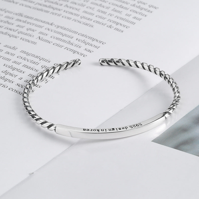 Versatile Vintage Thai Silver Fashion Bracelet