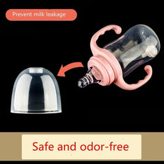 Newborn Baby Bottles with Handheld Plastic Design