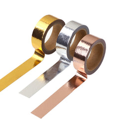 15mmx5m Bronzing Pure Color Decorative Tape (1 Piece)