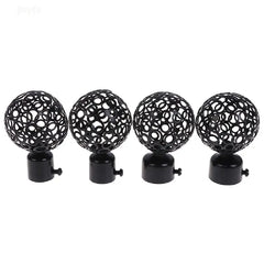 2pcs Iron Curtain Rod Ends 22mm & 28mm Diameter