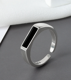 Cool Wind Black Ring, Electroplated