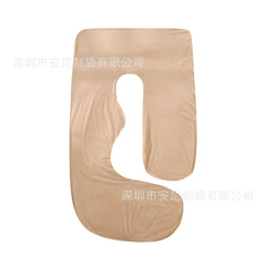 J-Shaped Pregnancy Pillow with Crystal Velvet Cover