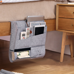Bedside Storage Bag, Felt Organizer for Bedside Use