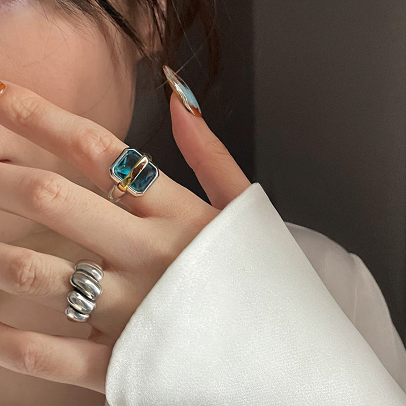 Vintage Thai-Style Ring, Electroplated