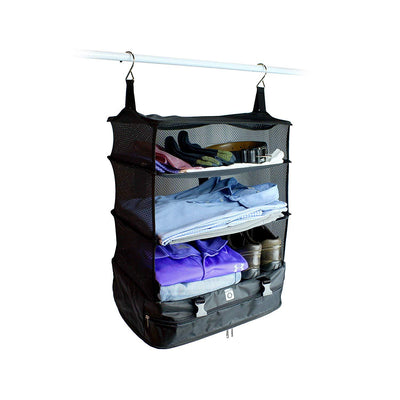 3-Layer Travel Hanging Bag, Multifunctional Luggage Organizer