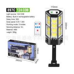 Outdoor Solar Wall Light with Remote and Motion Sensor