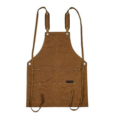 Multi-Pocket Canvas Apron for Work with Logo Printing