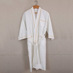 Pure Cotton Waffle Hotel White Bathrobe for Spa (Unisex)