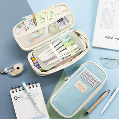 Upgraded Macaron Color Student File Box & Pencil Case