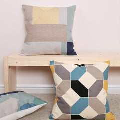 Geometric Embroidered Throw Pillows
