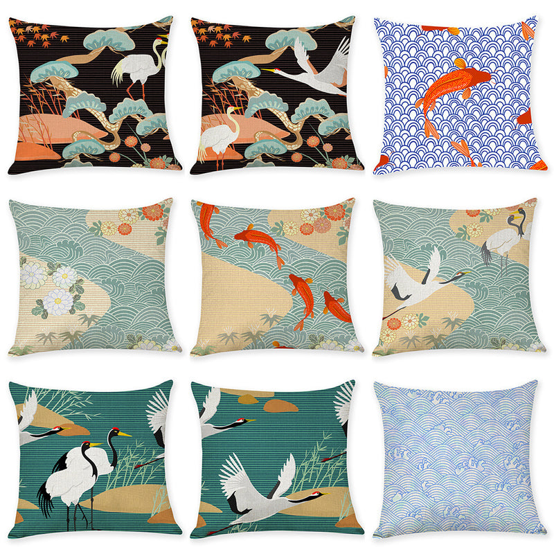 Japanese Style Cotton Linen Pillows