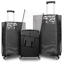 Travel Accessories Luggage Covers For Suitcase Tsa Approved Travel Bag Protector Thicken Anti-scratch Waterproof Transparent Suitcase Cover for Travel Fits Most 20" to 28" Luggage