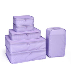 JJ POWER Travel Packing Cubes Luggage Organizers with Shoe Bag (Purple)