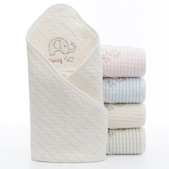Hooded Cotton Swaddling Blanket for Newborns