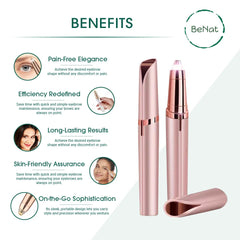 The Effortless Beauty Kit (Facial Hair Remover, Eyebrow Trimmer & Electric Eye Lash Curler)