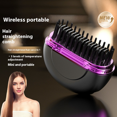 Portable Ceramic Hair Straightener, USB Rechargeable