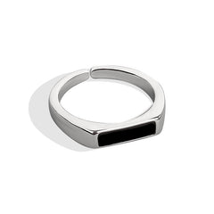 Cool Wind Black Ring, Electroplated
