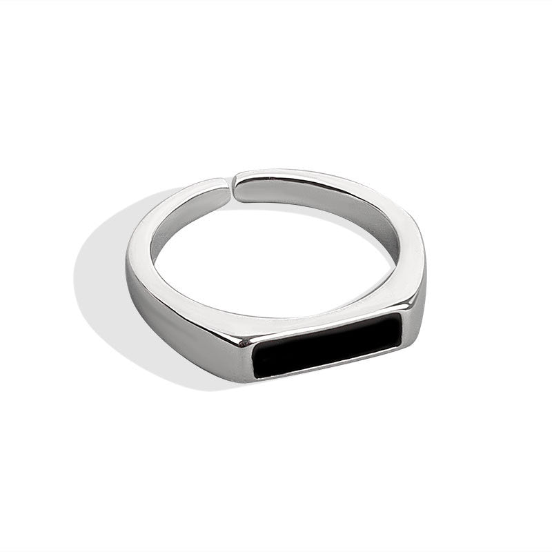 Cool Wind Black Ring, Electroplated