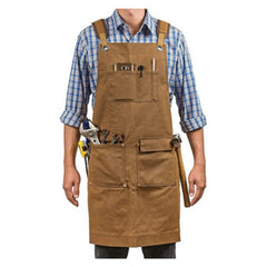 Multi-Pocket Canvas Apron for Work with Logo Printing