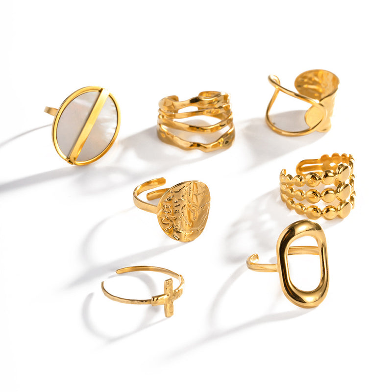 Gorgeous Faye Gold Ring (Stack Set)