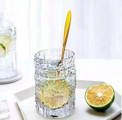 Leather Textured Tree Pattern Glasses for Home Use
