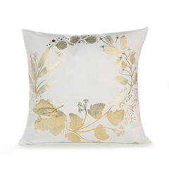 Elegant White, Gold and Black Decorative Pillow Covers