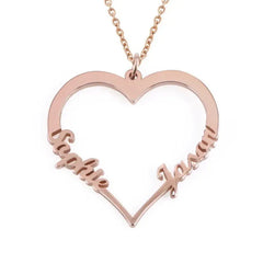 Stainless Steel Personalized Name Customized Heart Necklace (Best Seller)