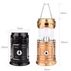 Solar Powered Emergency Lantern- Rechargeable LED Light with Charger