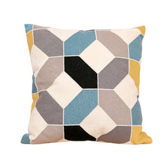 Geometric Embroidered Throw Pillows