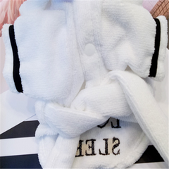 Hooded Pajamas Dog Bathrobe
