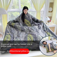 Multi-functional Sleeved Quilt for Students in Dorms