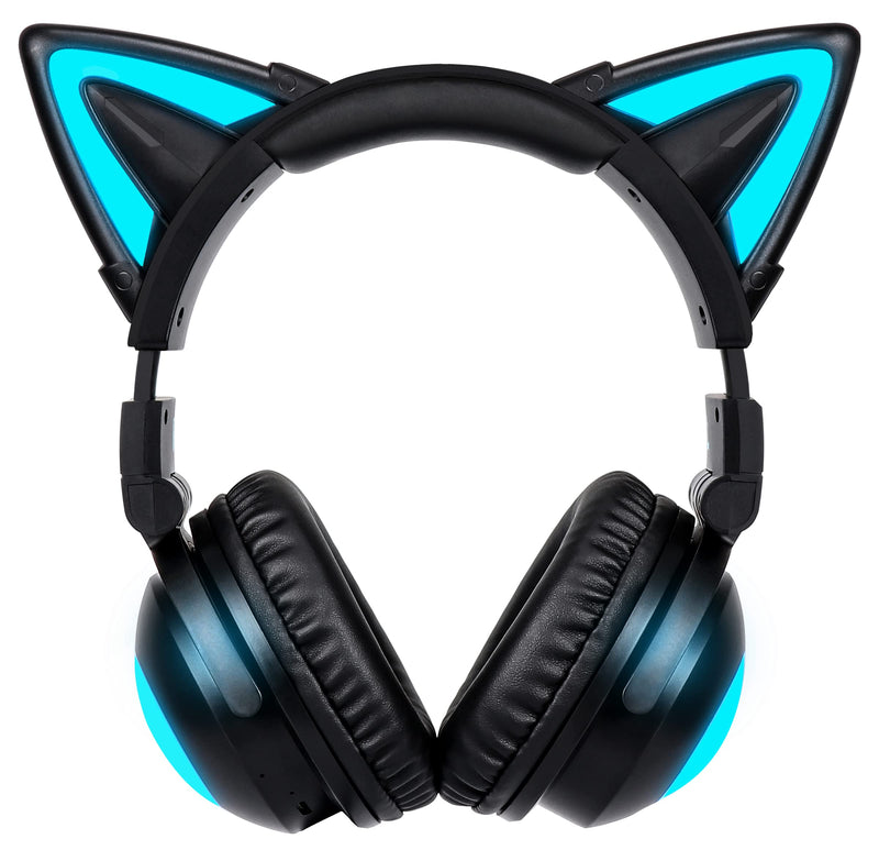 Wireless Cat Ear Headphones with LED Lights, Bluetooth 5.3